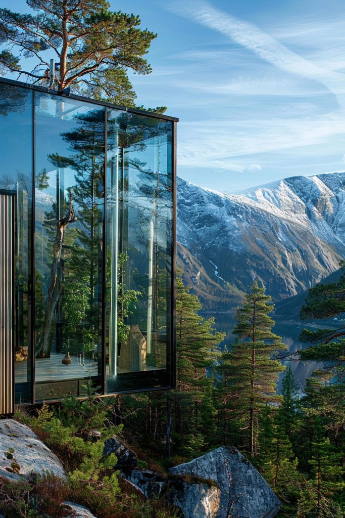 Jaw Dropping Modern Glass Cabins In The Mountains