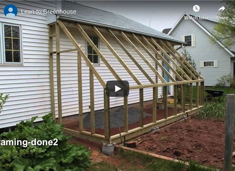lean-to greenhouse video