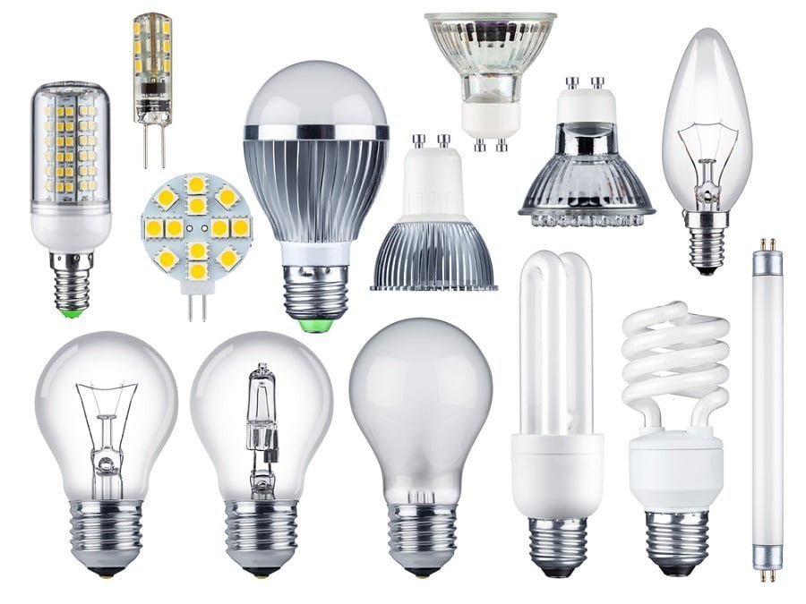 types of lightbulbs