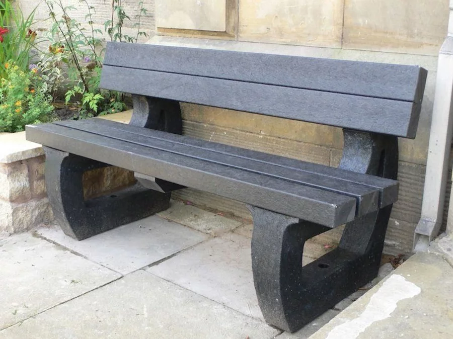 recycled plastic bench