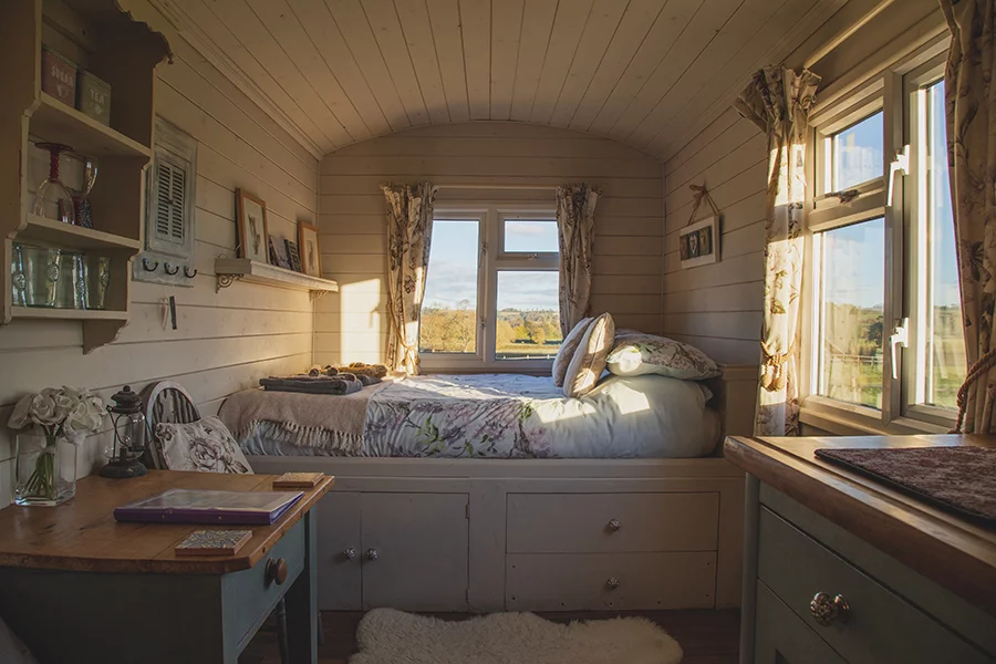 Tiny House Bed with Storage