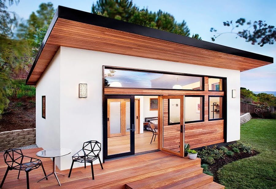 Prefab backyard guest house