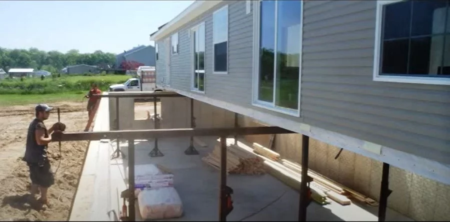 manufactured home over basement