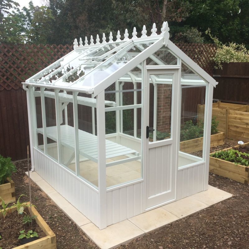 wooden greenhouse