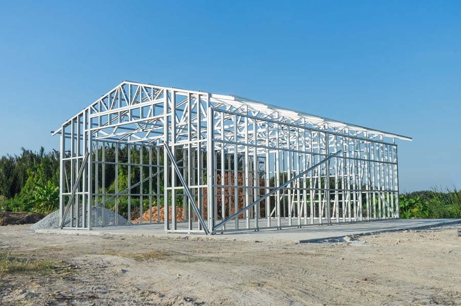 metal house frame