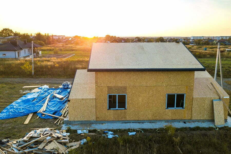 modular house on foundation