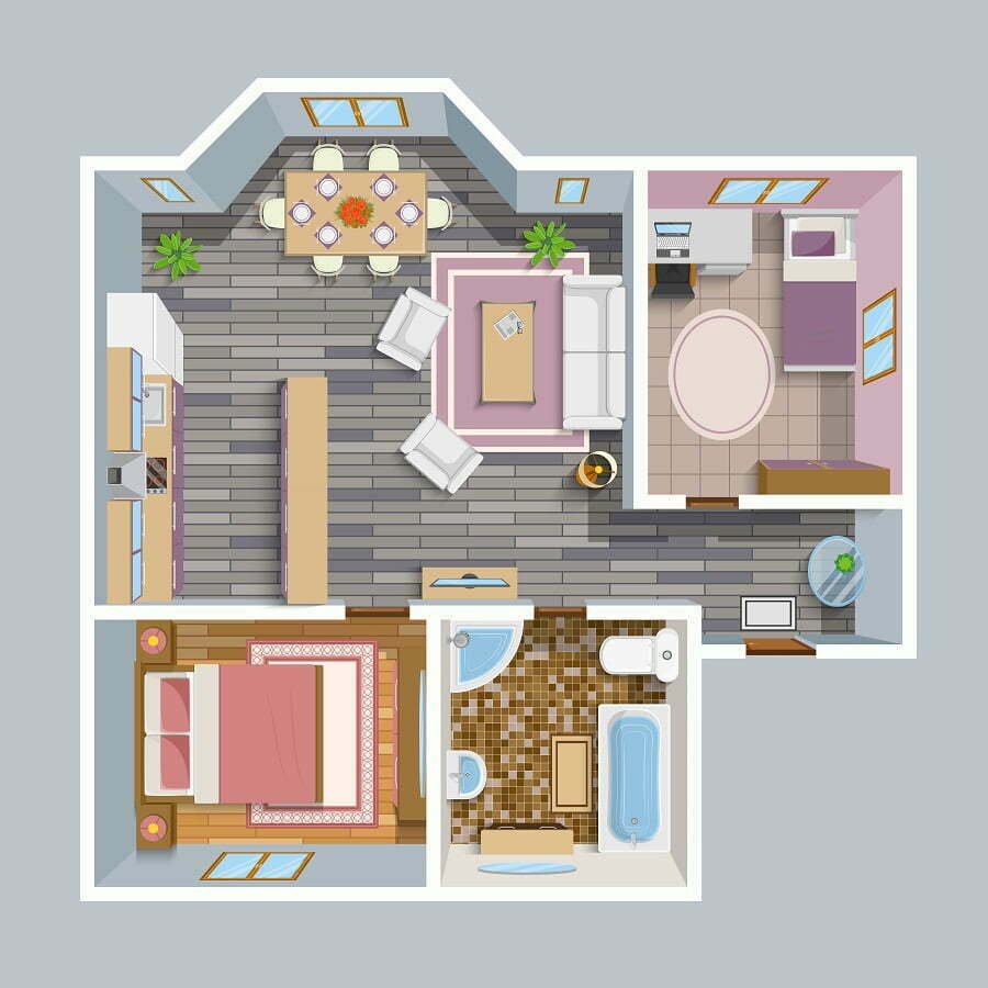 family room floor plan