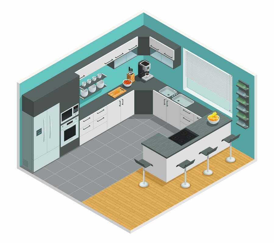 kitchen floor plan