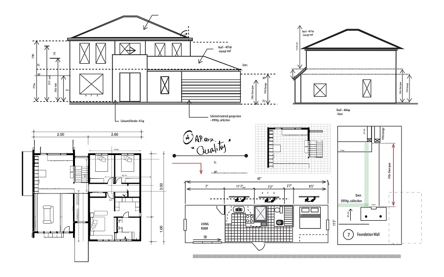 two story floor plan