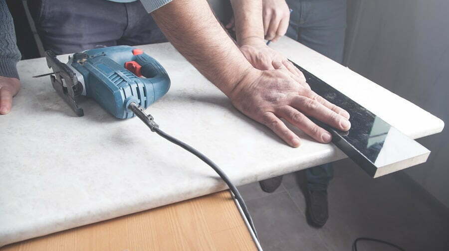 cutting countertop