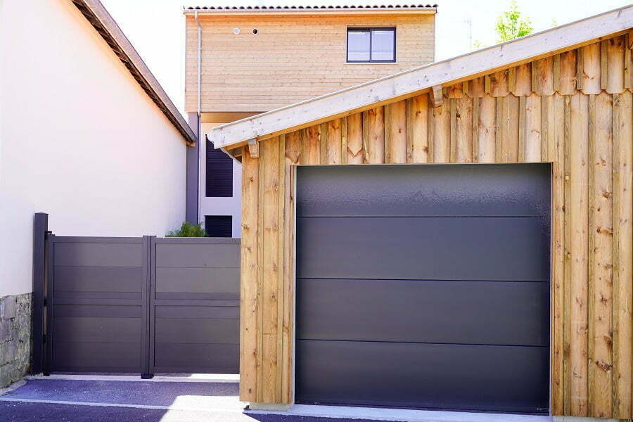 wooden prefab garage