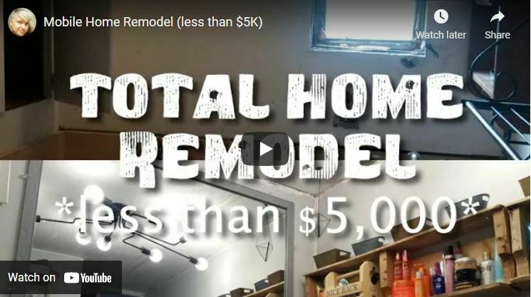 cheap mobile home remodel