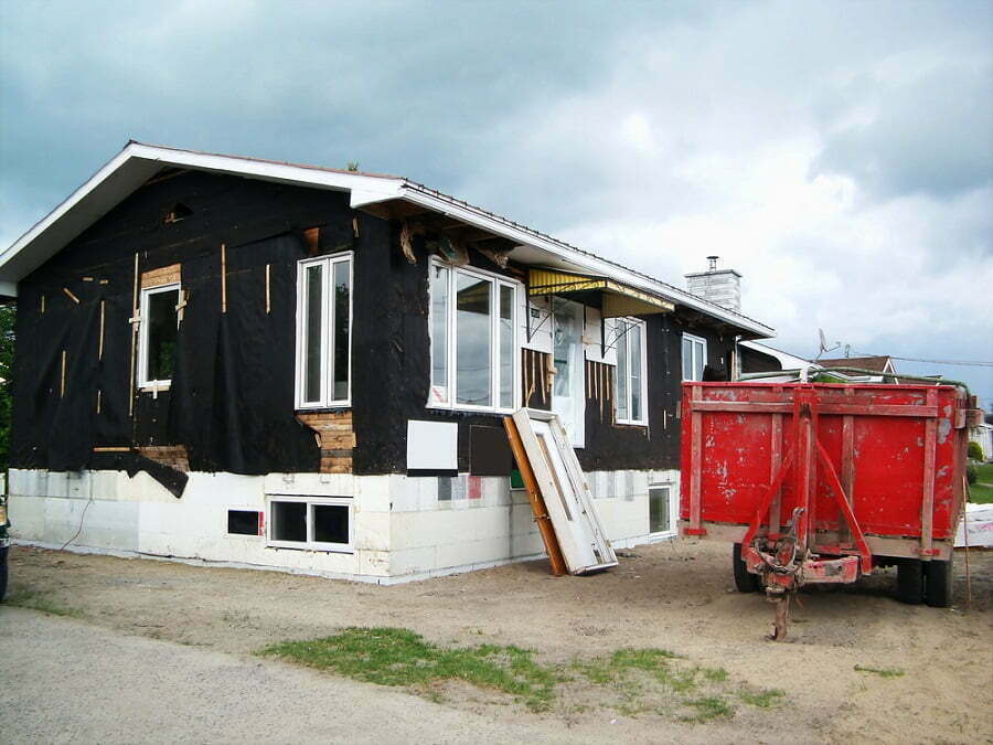 old mobile home renovation