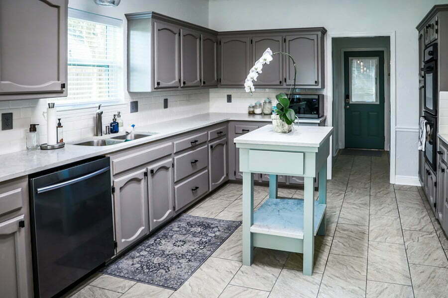 single-wide kitchen walls