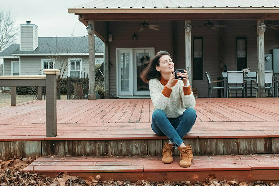 Mobile Home Porchdeck Combination