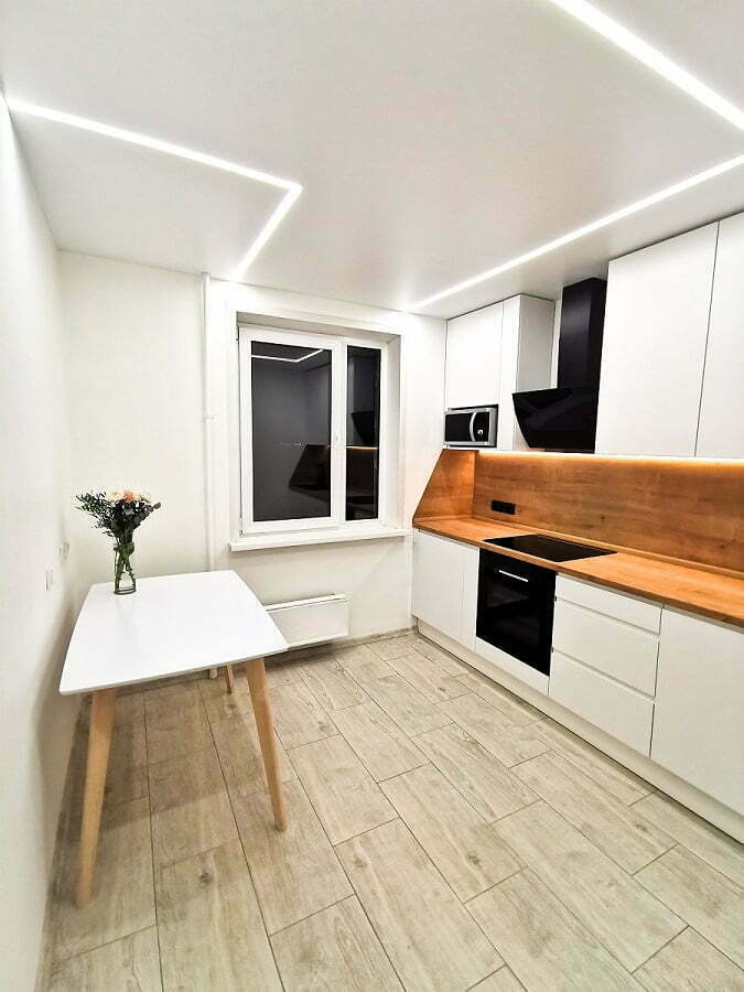 white small kitchen