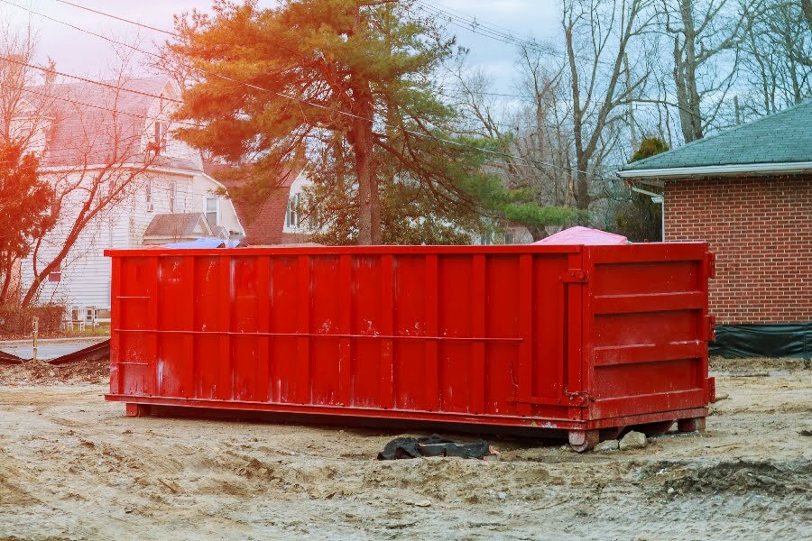 construction site dumpster