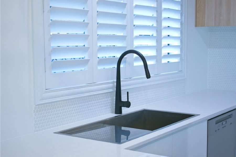 window shutters kitchen