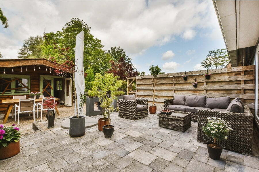 backyard living area