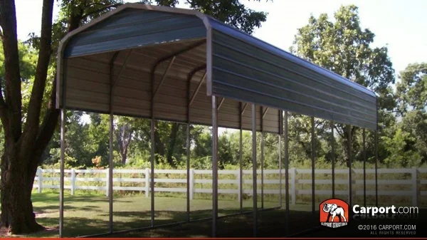 RV Carport 12' x 36' Regular Metal Roof Prefab Carport
