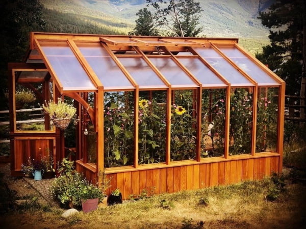 Cedar-Built Greenhouses prefab greenhouse