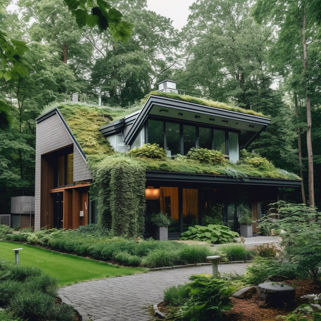 green roof home