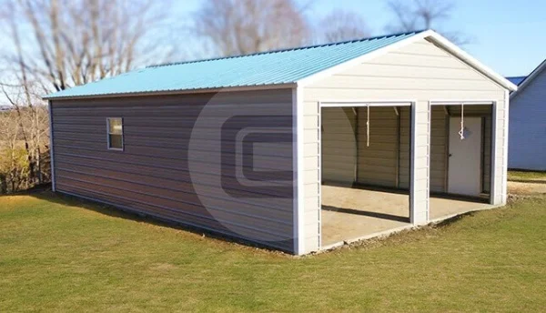 24×50 Prefab Metal Garage by Lone Star Metal Buildings prefab metal garage