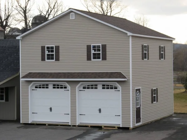 Modular Prefab Garage with Apartment Above - 2 Story Garages Prefab Garage Kit