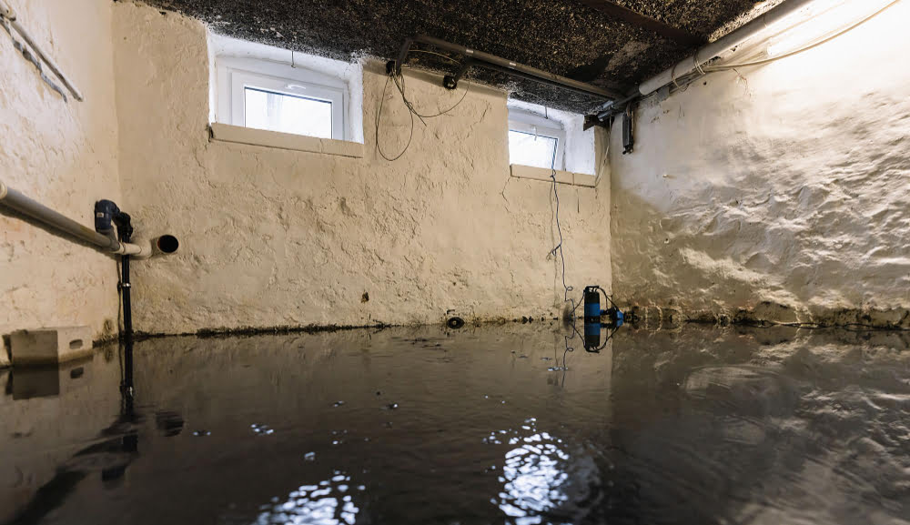 water damage basement