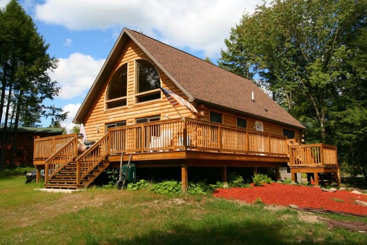Log Cabin Modular Home by Kintner Modular Home Builder