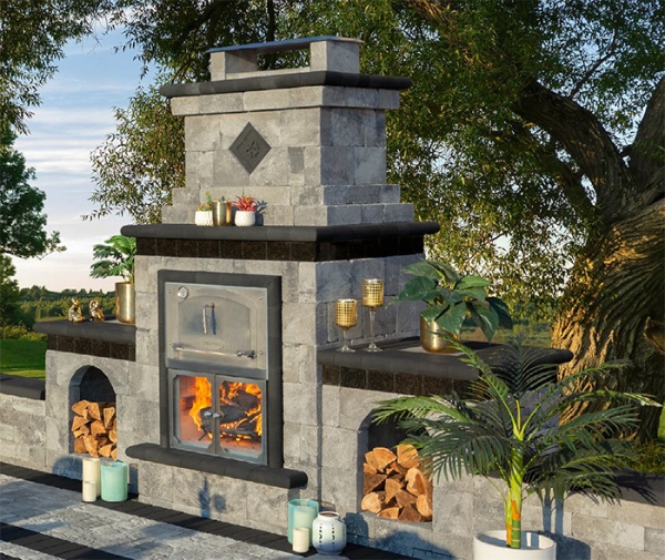 Cambridge Pavingstones Fireplaces Prefab Outdoor Fireplaces