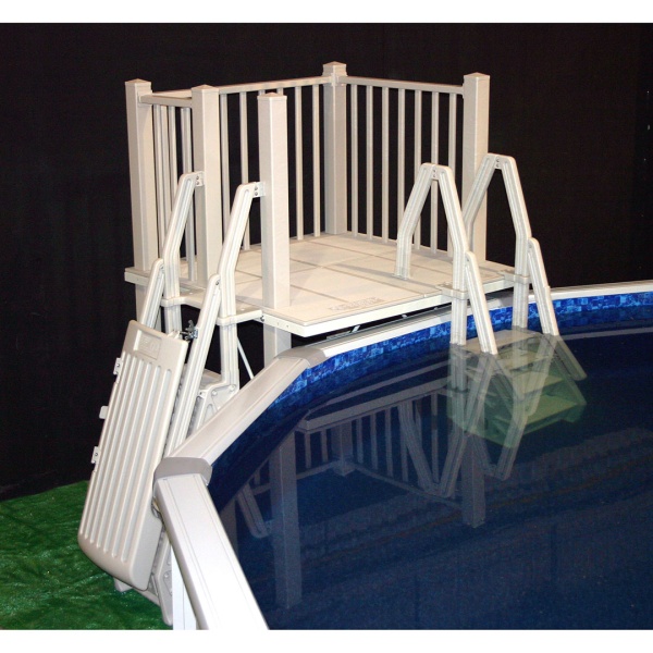 Resin Pool Decks Prefab Above Ground Pool Deck Kits