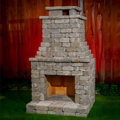 Fremont DIY Outdoor Fireplace Kit Prefab Outdoor Fireplaces