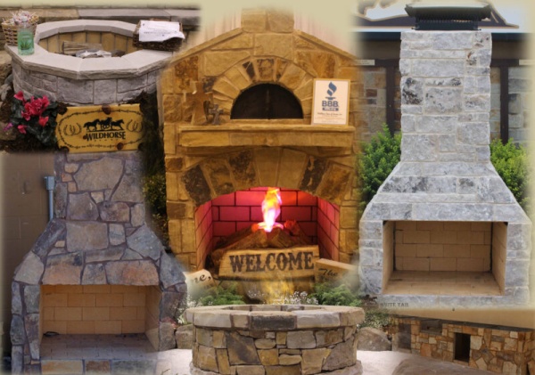 Wildhorse Stone Outdoor Living Kits Prefab Outdoor Fireplaces