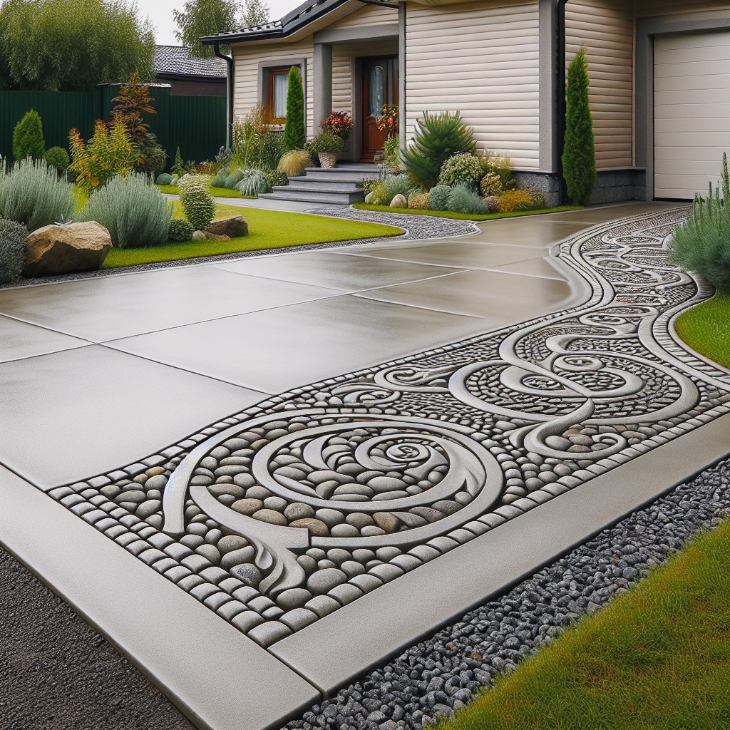 driveway ideas featuring attractive edge detailing