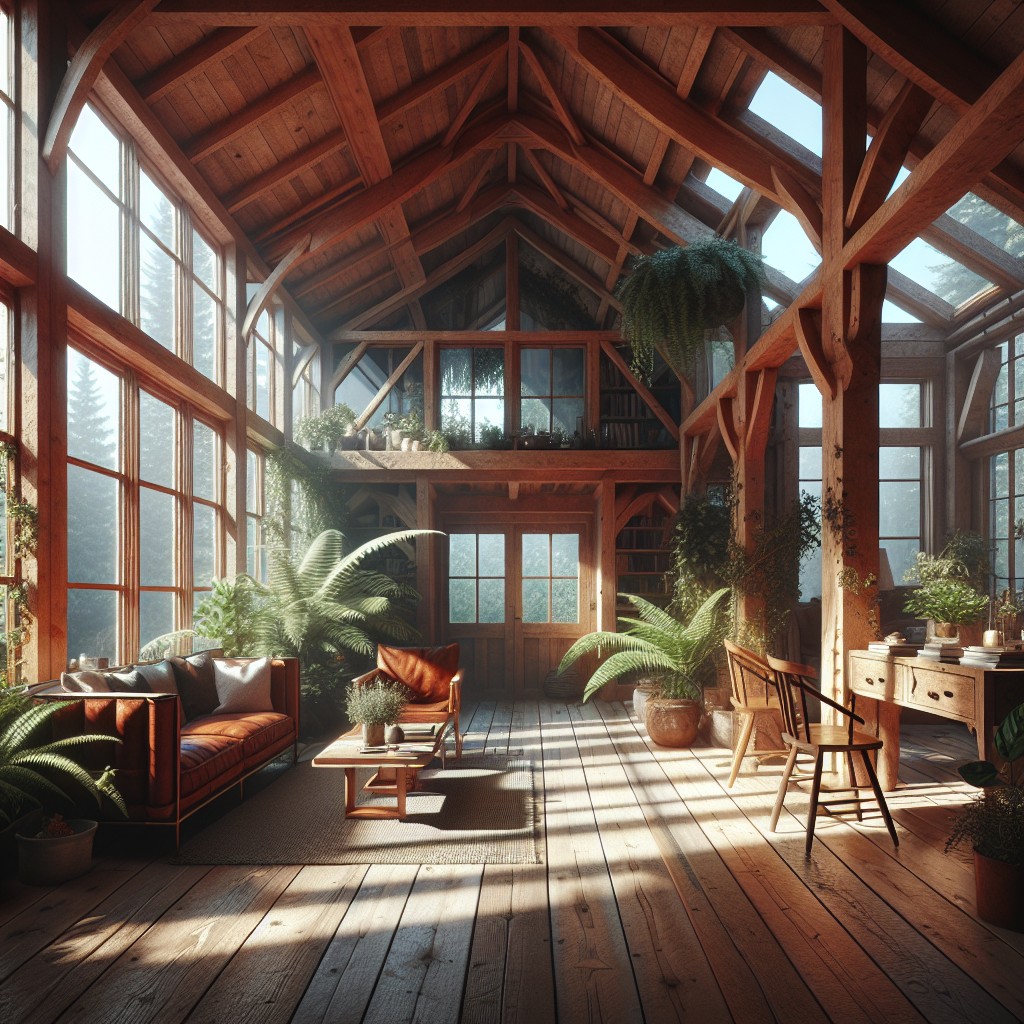 incorporating greenery in your cabin loft