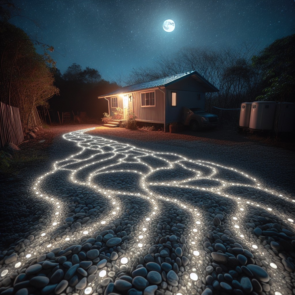 innovative glow in the dark pebbles for night time aesthetics