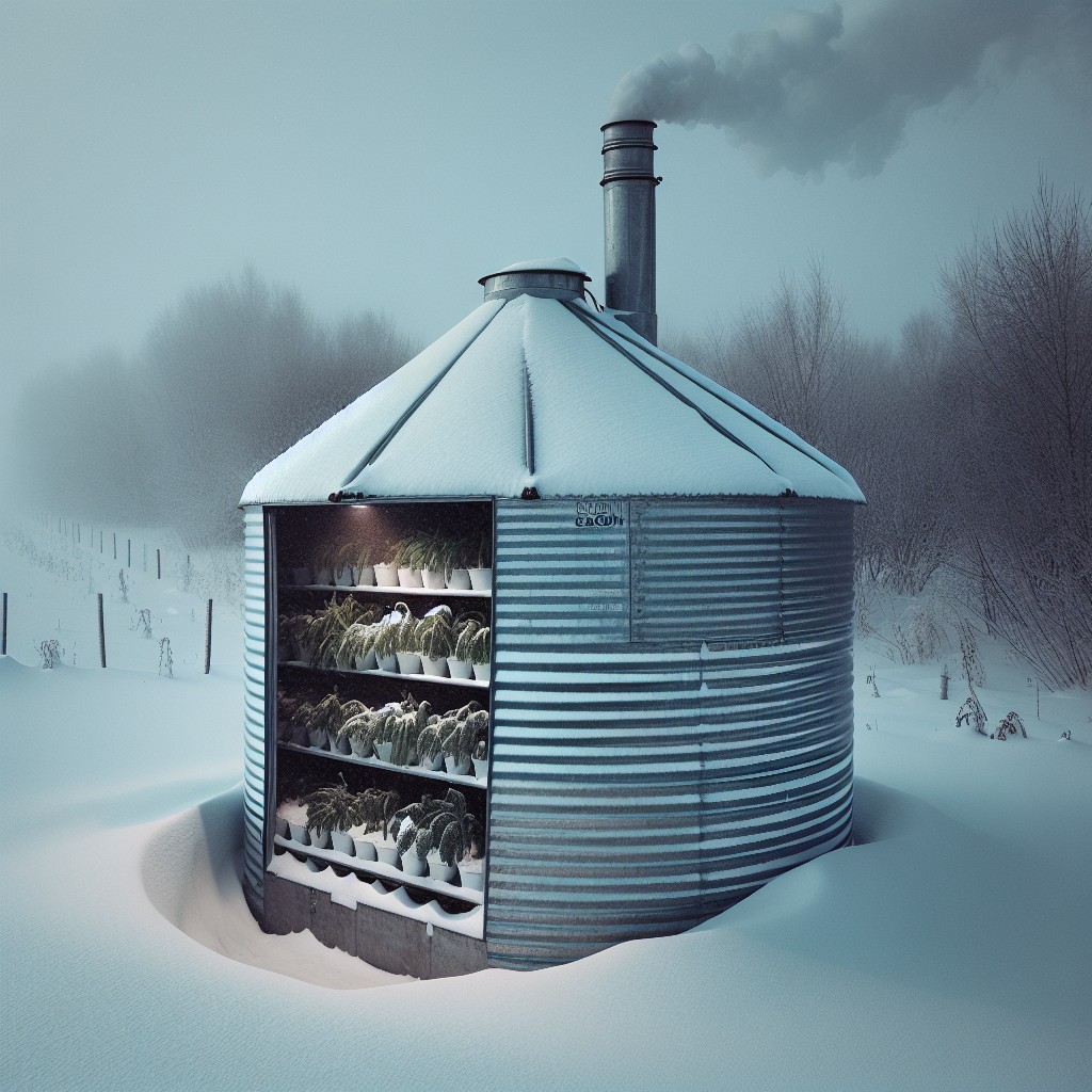 insulating your grain bin greenhouse for winter