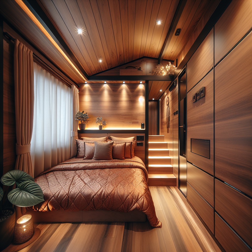 luxury tiny house bedroom design