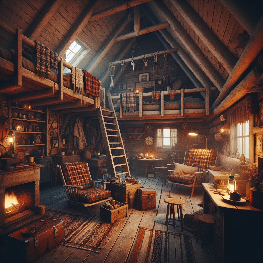 rustic cabin loft decor inspiration