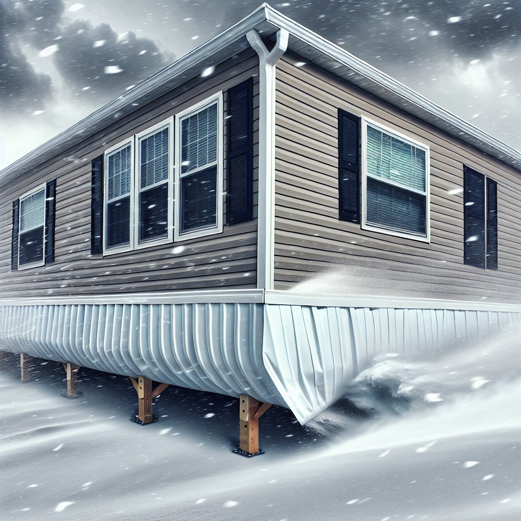 skirting for mobile homes during extreme weather conditions