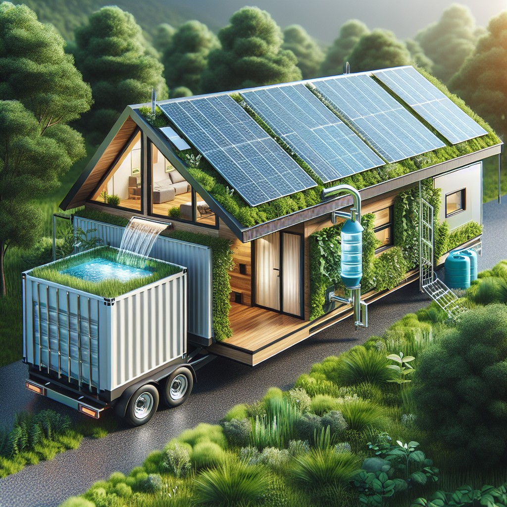 sustainability features in semi trailer homes