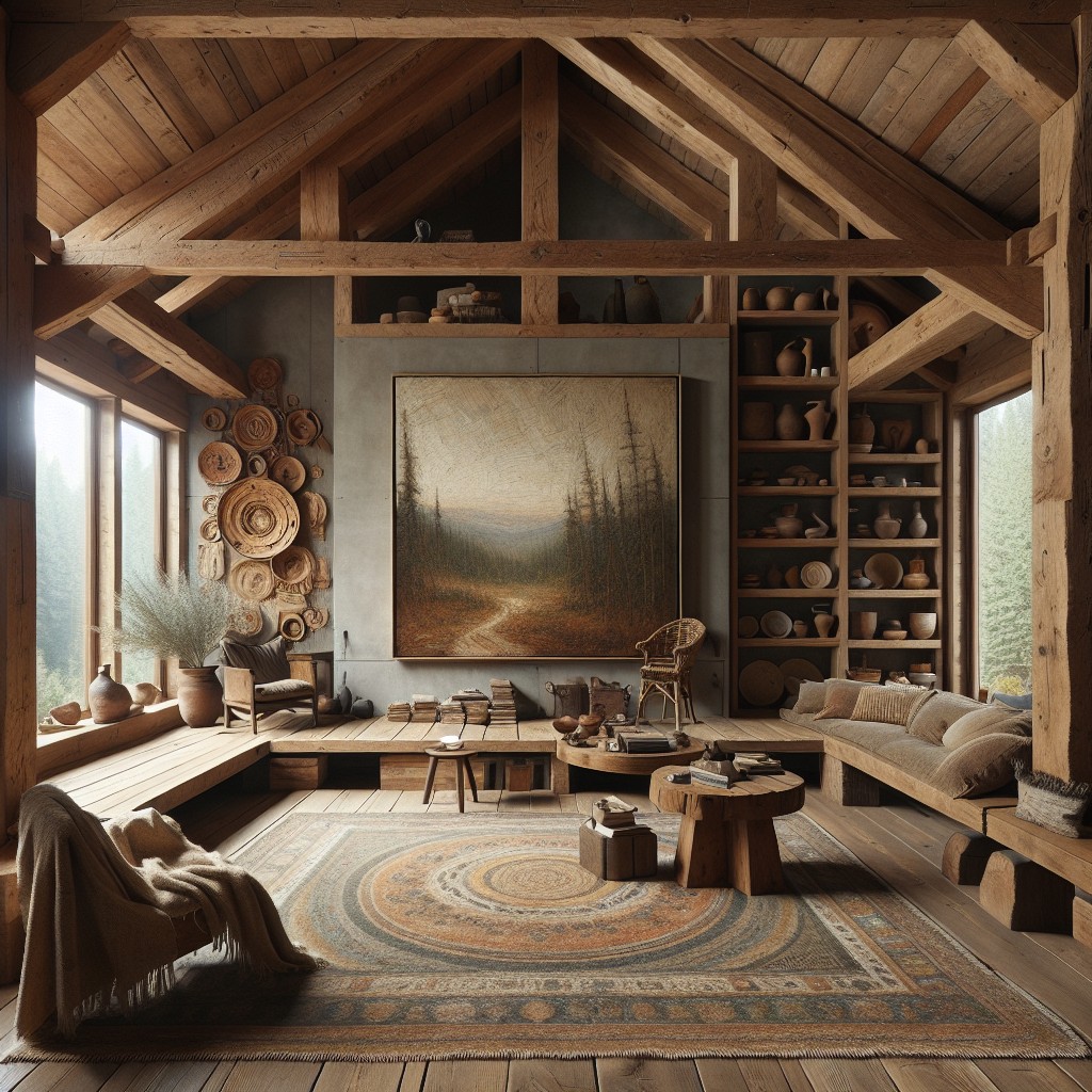 the role of art pieces in cabin loft design