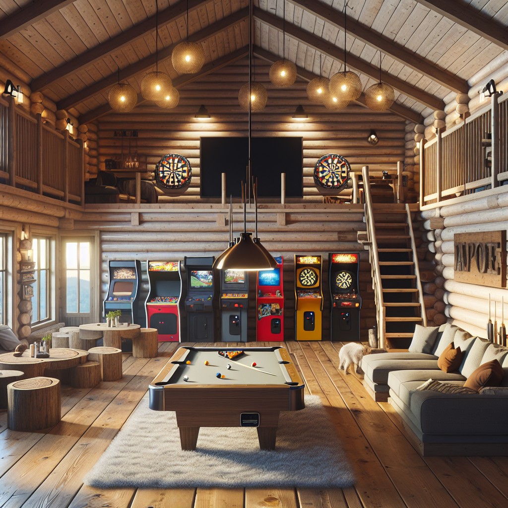 turning cabin loft into game room