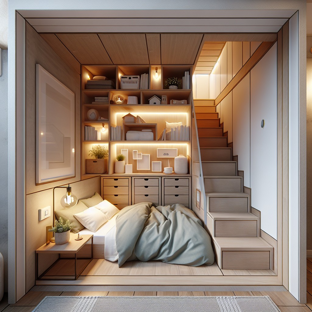 under stairs bedroom design