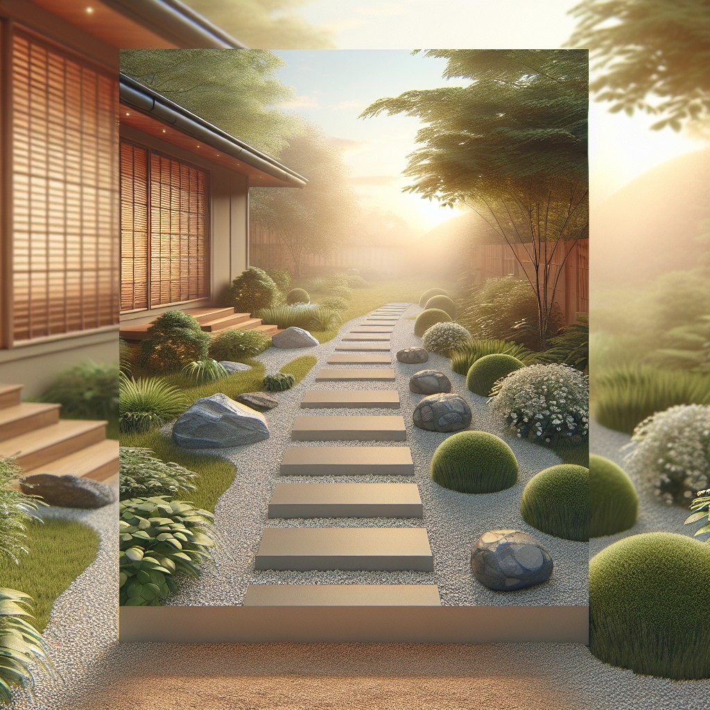 zen garden inspired mobile home driveways