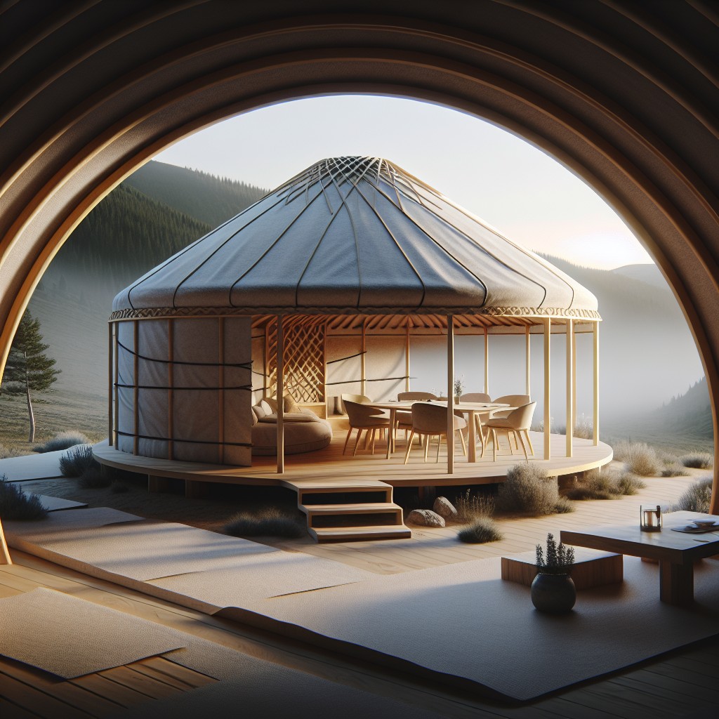 designing yurt for remote living