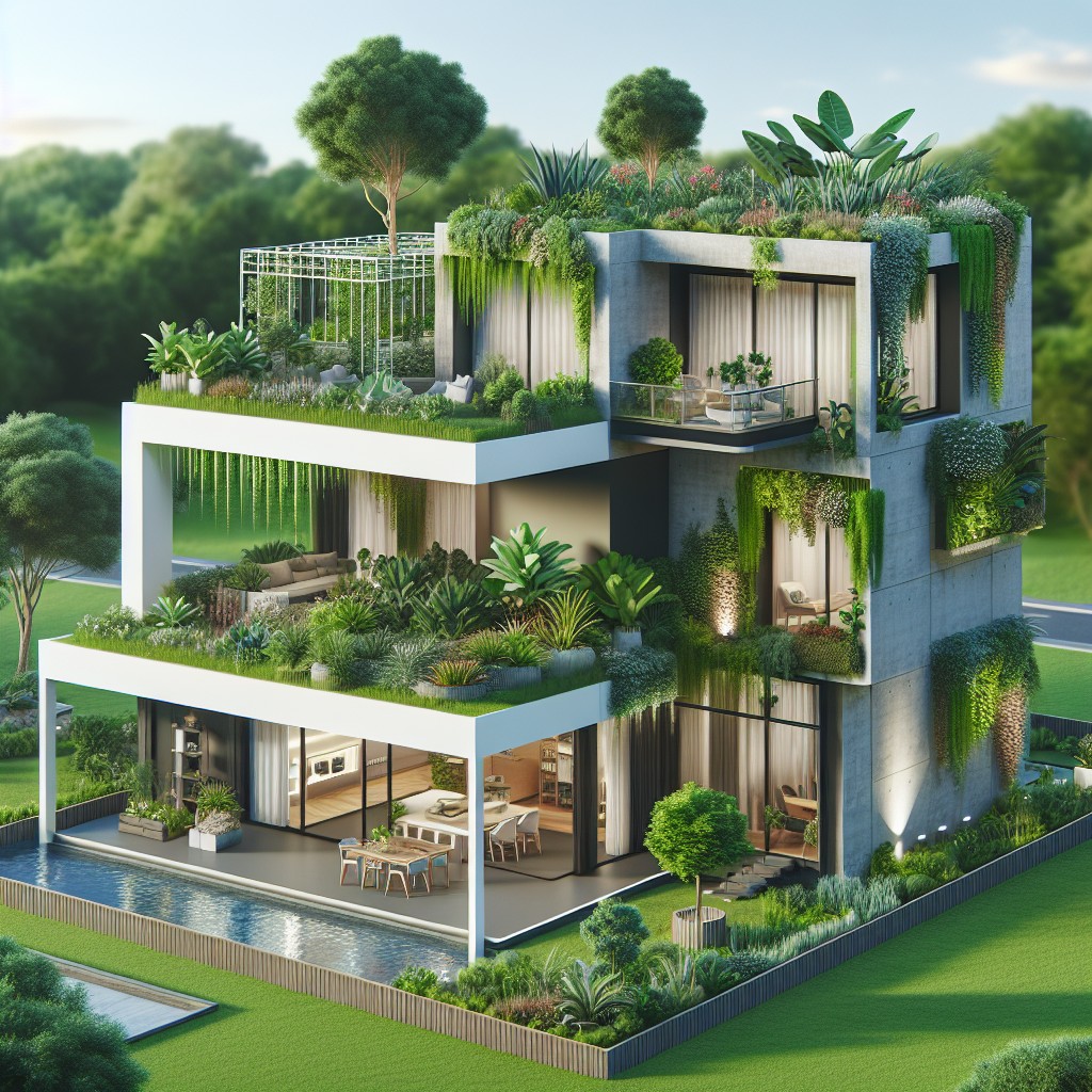 incorporating green space in 3d printed housing design