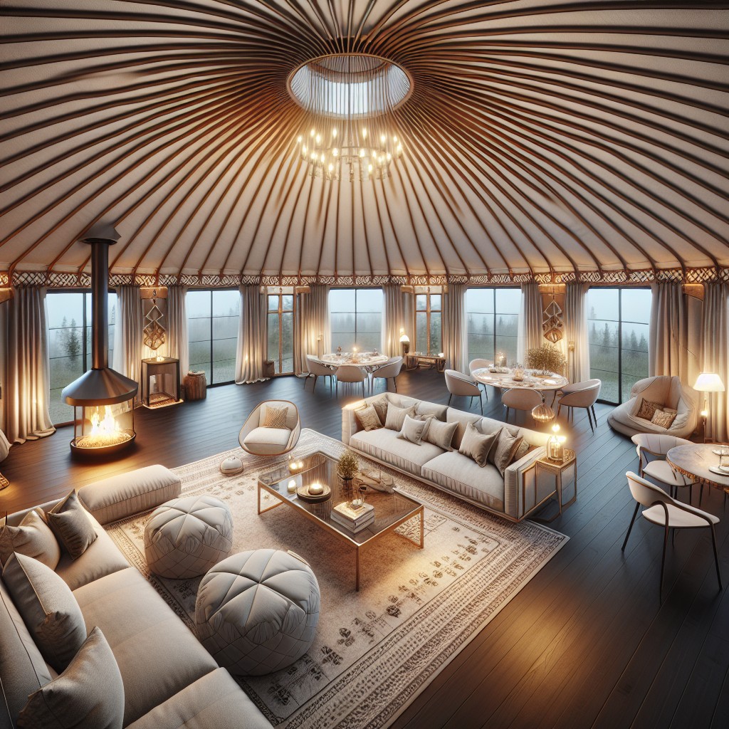 luxury yurt interior design