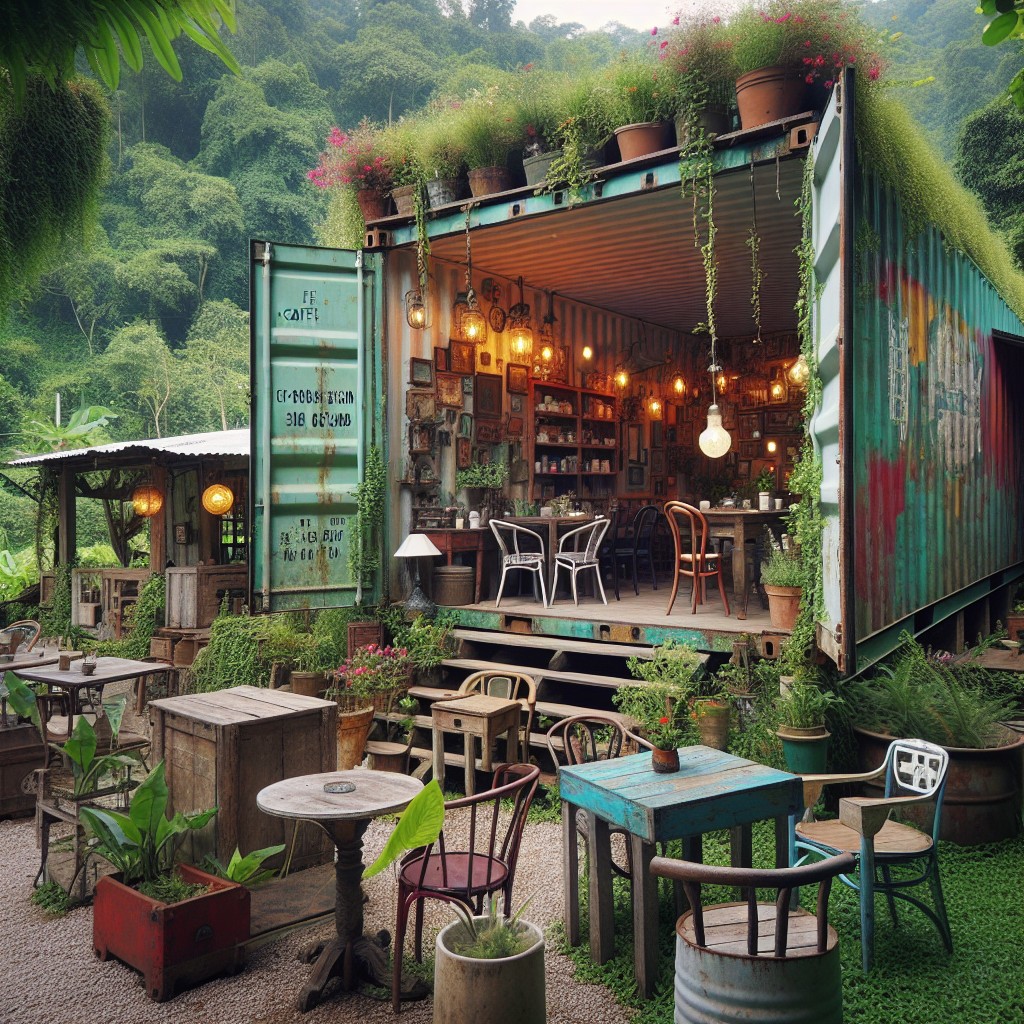 shipping container cafe